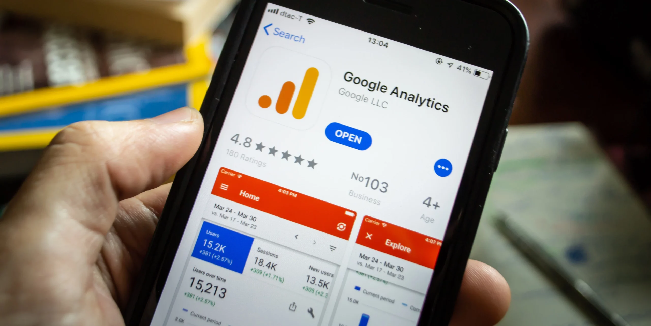 Wie sieht google Analytics auf dem Handy